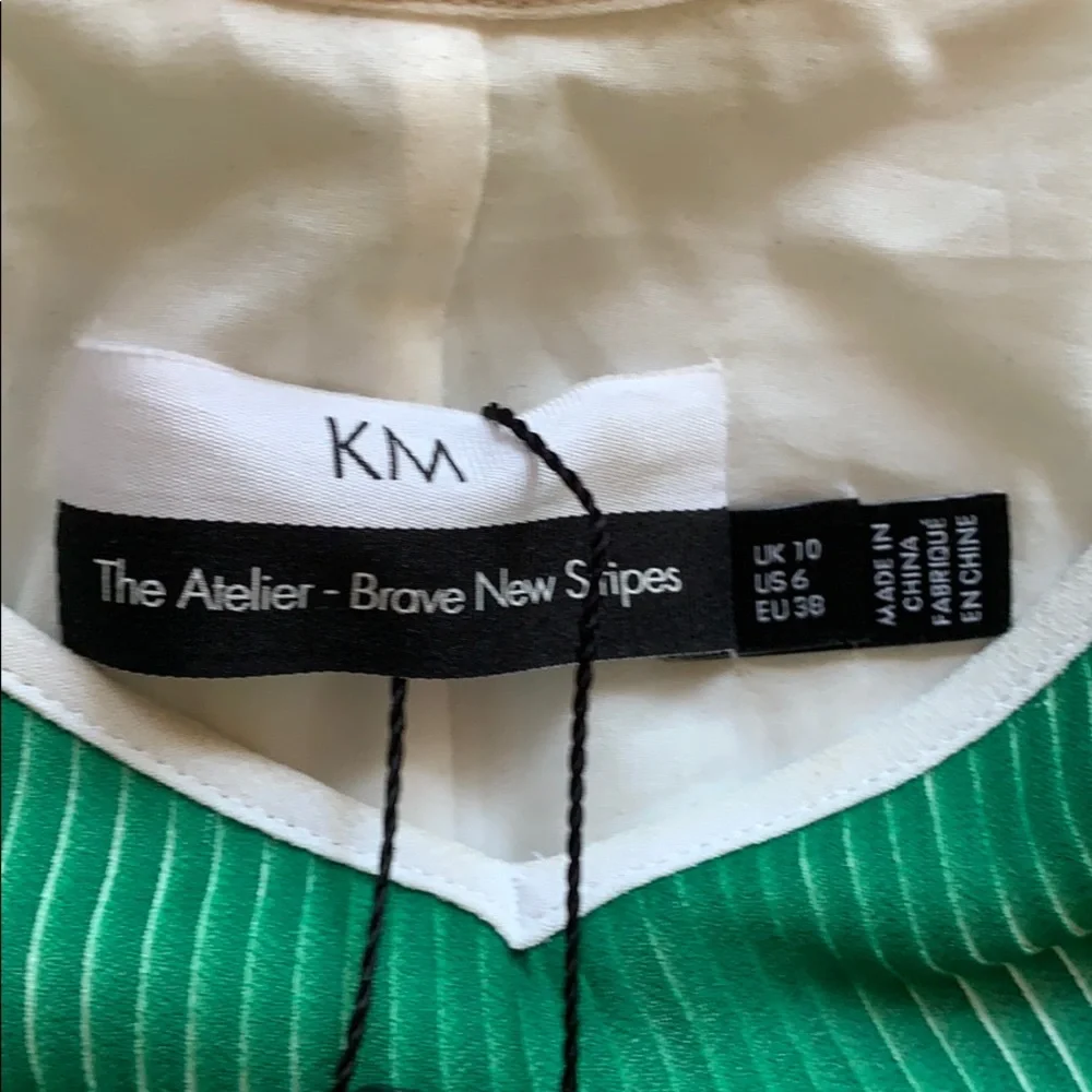 Karen Millen Two Tone Pleated Maxi Dress s 6 - Picture 13 of 14